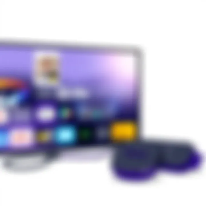 Roku 4K device connected to a high-definition TV