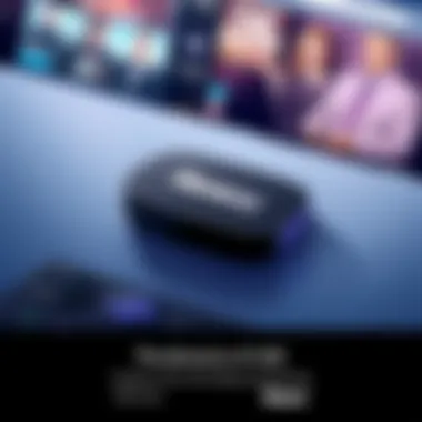 Roku 4K streaming device showcasing sleek design