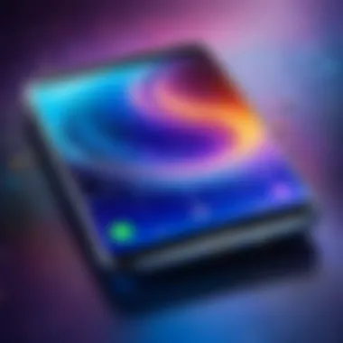 Stunning Visual Experience of the Galaxy FE Close-up of the Galaxy FE's display highlighting vibrant colors and clarity