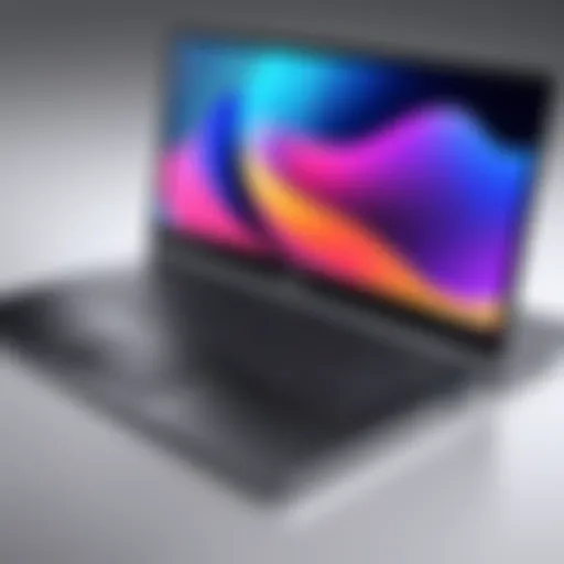 Sleek design of Samsung touch screen laptop showcasing its modern aesthetic.