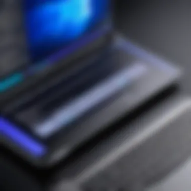 Performance Specifications of Samsung Touch Screen Laptops Samsung touch screen laptop displaying high-performance specifications.