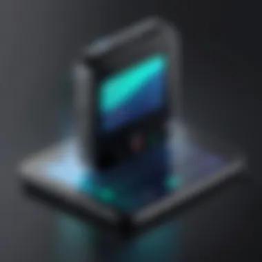 Smartphone Call Recording Storage Creative depiction of saving recorded calls on smartphone