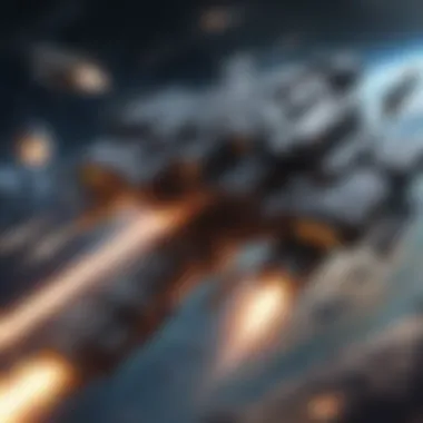 Epic Space Warfare Sci-Fi Outer Space Battle Game Art
