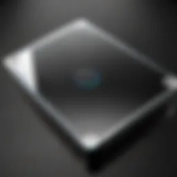 Close-up view of Seagate 5TB Portable Hard Drive showcasing its sleek design