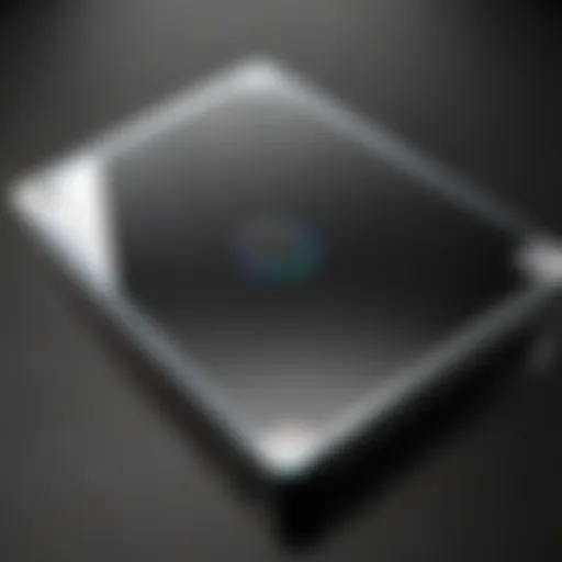 Close-up view of Seagate 5TB Portable Hard Drive showcasing its sleek design