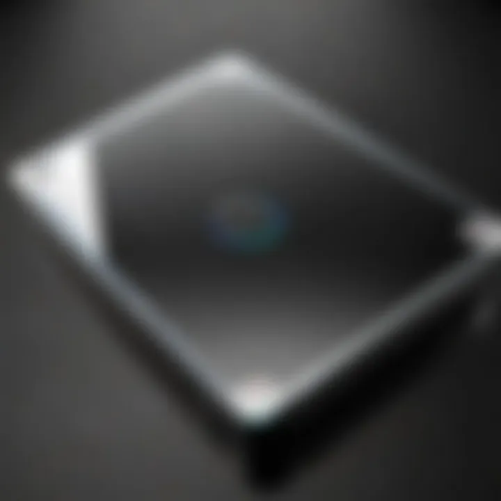 Close-up view of Seagate 5TB Portable Hard Drive showcasing its sleek design