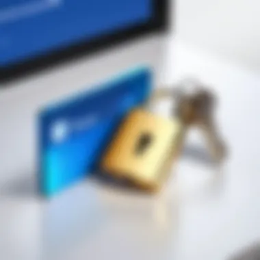Privacy Protection Concept Lock and key representing privacy