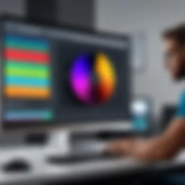 Calibration for Optimal Color Accuracy An expert calibrating a monitor for optimal color accuracy.