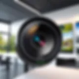 Indoor camera monitoring an outdoor setting