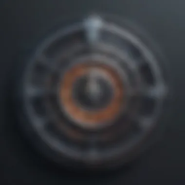 Time Machine Concept Abstract futuristic clock symbolizing time management