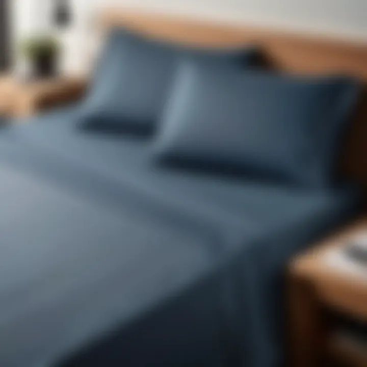 Durable Amazon Basics Sheets in Slate Blue