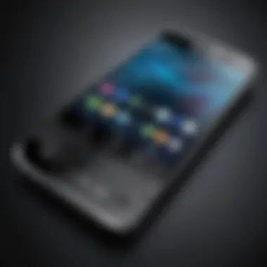 Sleek Aesthetics of Black Berry Smart Phone