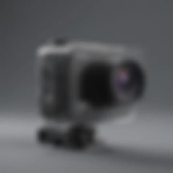 Sleek and compact design of a top budget action camera