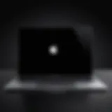 Sleek MacBook design in Black Friday backdrop