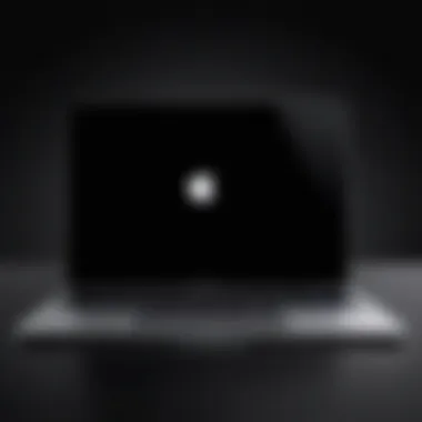 Sleek MacBook design in Black Friday backdrop