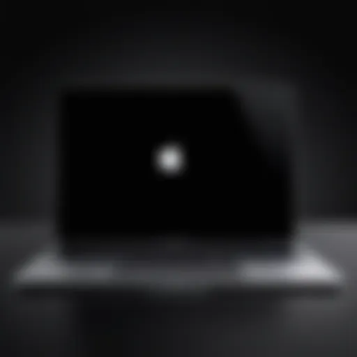 Sleek MacBook design in Black Friday backdrop