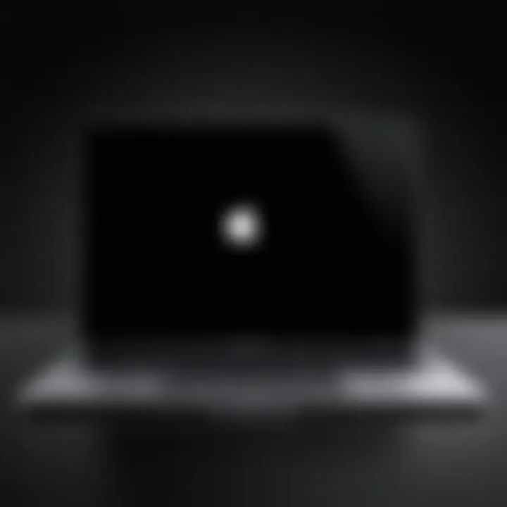 Sleek MacBook design in Black Friday backdrop
