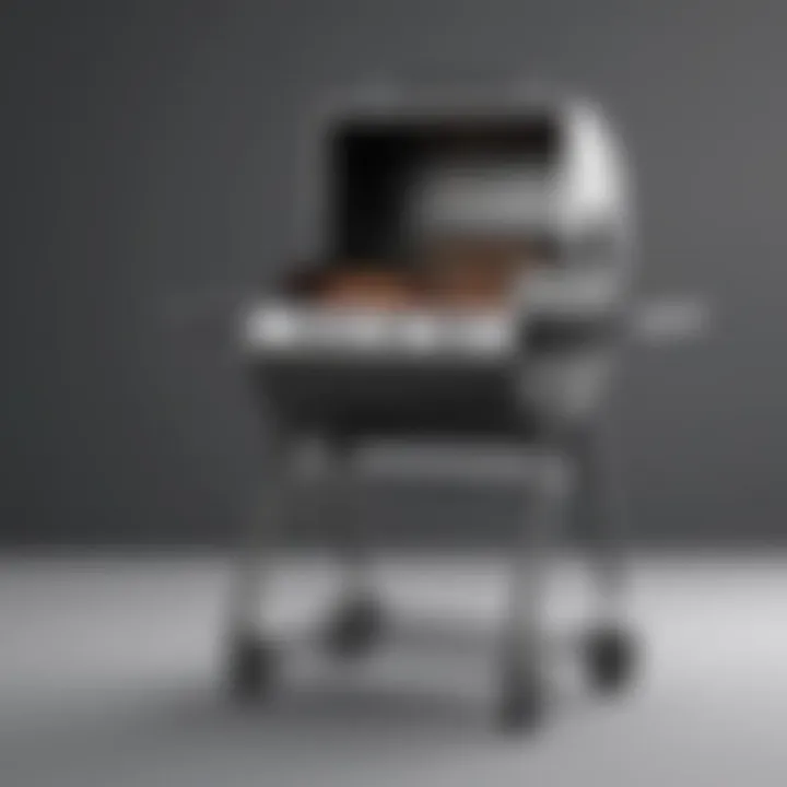 Sleek and modern design of a premium barbeque grill