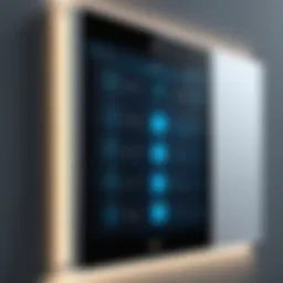 Elegant smart light control panel design showcasing modern aesthetics.