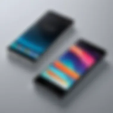 Comparison of High RAM Smartphone Models Visual comparison of various high RAM smartphone models