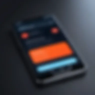 Smartphone screen showing blocked call notification