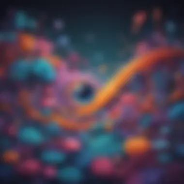 Abstract Dreams on Paper Whimsical Snapfish Print of Colorful Abstract Art