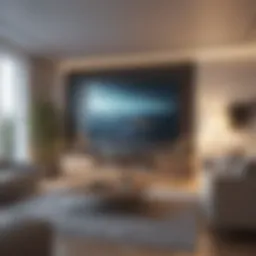 Sophisticated TV Room ambiance with ambient lighting