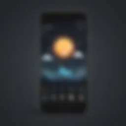 Sophisticated Weather App Interface on Google Pixel