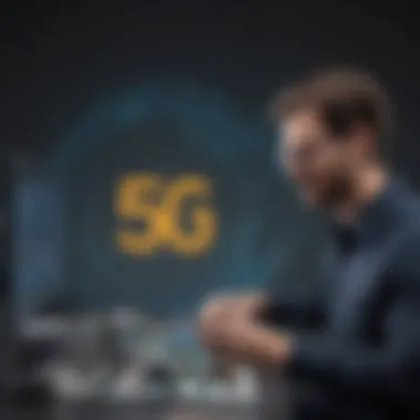 5G speed demonstration graphic