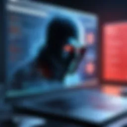 Visual representation of spyware threats