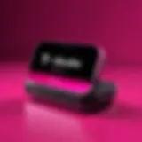 T-Mobile mobile hotspot device showcasing portability