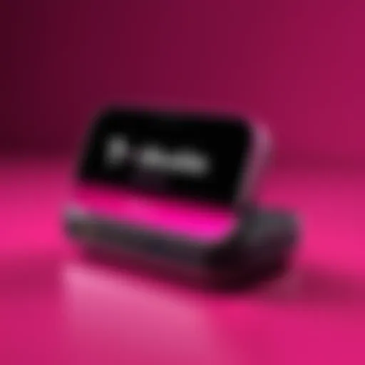 T-Mobile mobile hotspot device showcasing portability