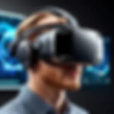 Exploring High-Performance VR Technology High-performance VR headset on display