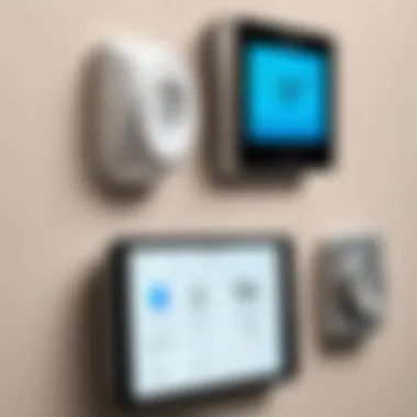 Comparative analysis chart of Honeywell thermostats and competitors