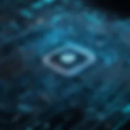 An abstract representation of data encryption
