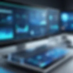 Futuristic technology interface showcasing innovations in IT.