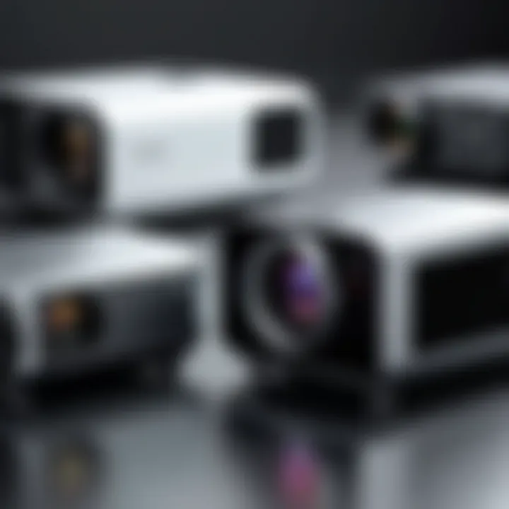 A side-by-side comparison of different projector types.