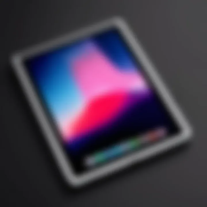Sleek design of the latest Apple iPad