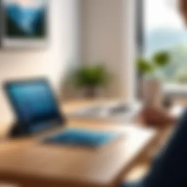 User Interaction with Apple iPad in a Home Environment User interacting with Apple iPad in a home environment