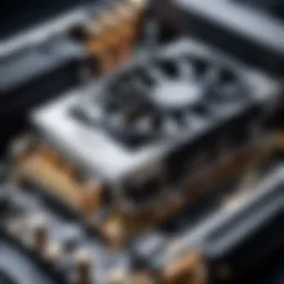 High-performance graphics card showcasing advanced cooling technology