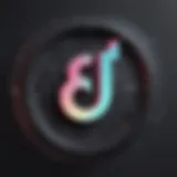 Creative digital artwork depicting TikTok logo in a unique style