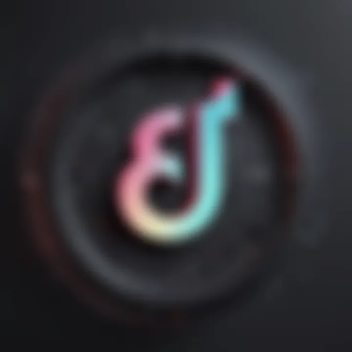 Creative digital artwork depicting TikTok logo in a unique style