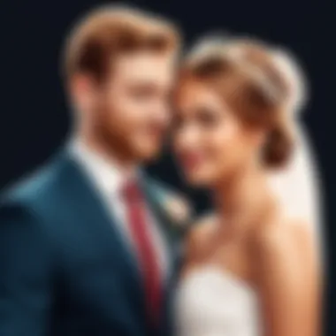 Visual Insights into Tinder Weddings Trends Statistics on Tinder weddings represented visually