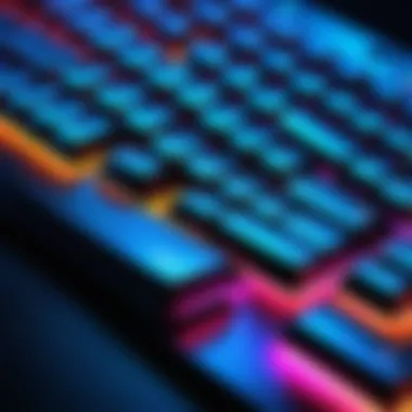 Keyboard with RGB lighting