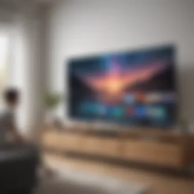 Smart TV showcasing immersive viewing experience