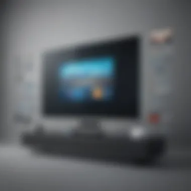 Smart TV displaying advanced tech features