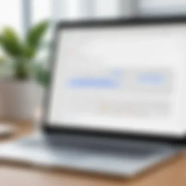 Leveraging Voice Typing for Efficient Transcription Voice typing feature in Google Docs showcased on a laptop screen
