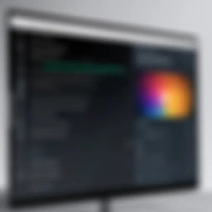 User interface showcasing customization options for narration