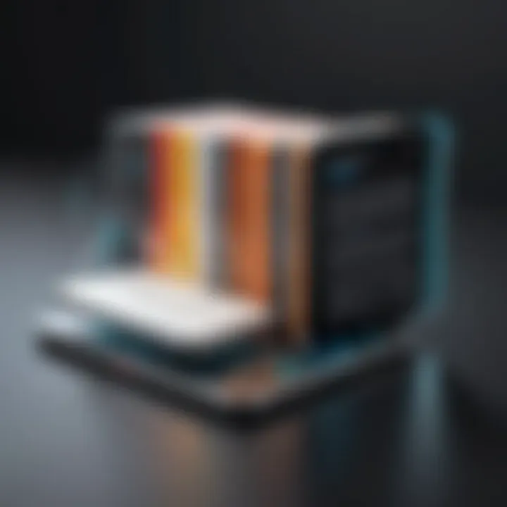 Visual representation of eBook and audiobook transformation