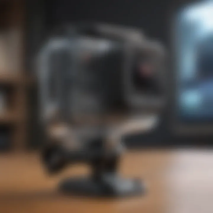 GoPro 9 footage being transformed with editing software
